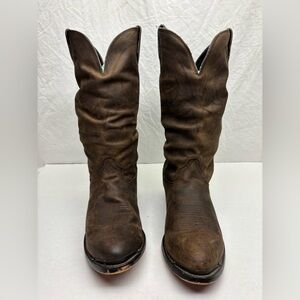 Brown Leather Western Cowboy Boots men’s sz 10M